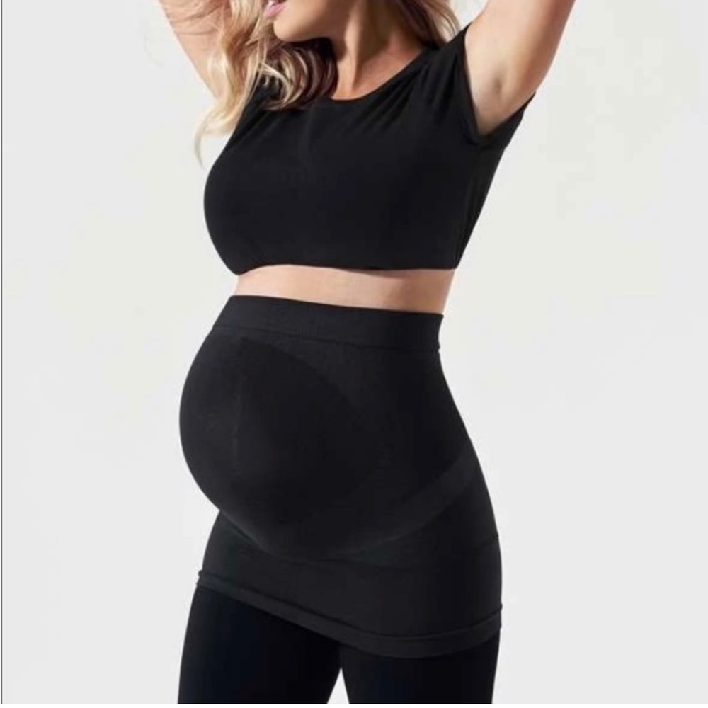 BLANQI L/XL Everyday Maternity Built In Support Bellyband M09 Deepest Black